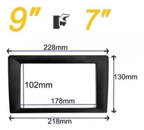 Bisel Adaptador Radio Universal De A Pulgadas O Din Autosonido