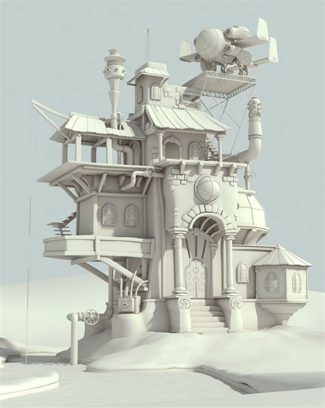 Artstation The Mad Scientist Home Wip Raphael Baldini