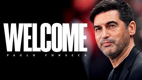 OFICIAL PAULO FONSECA ES EL NUEVO ENTRENADOR DEL AC MILAN YouTube