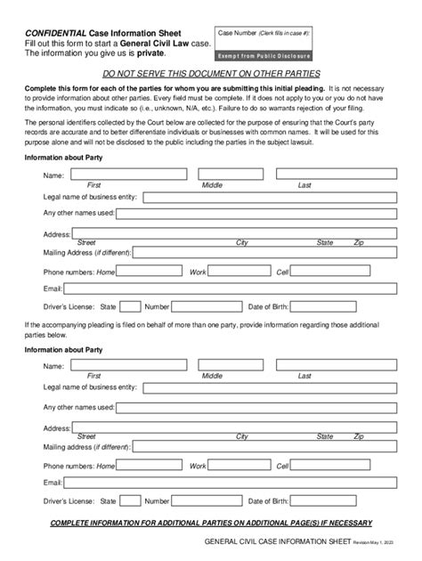 Fillable Online Isc Idaho Confidential Case Information Sheet Fill Out