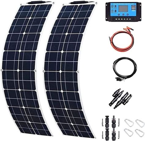 400W 12V 24V Monokristallines Solarmodul Solarpanel Solarzelle Kit 2