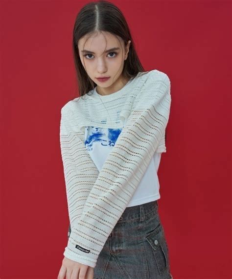 A GEM 9 komNASTY FANCY CLUB ナスティーファンシークラブBREEZE MESH BOLERO TEE