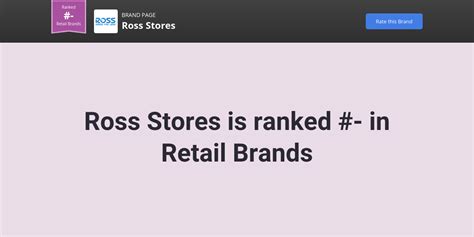 Ross Stores Nps And Customer Reviews Comparably