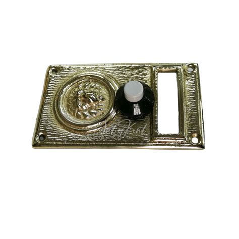 Vintage Style Solid Brass Door Bell Antique Brass Door Bell Push Button Doorbell With Name Tag