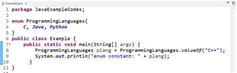 How To Use ValueOf Method Of Enum Java Class