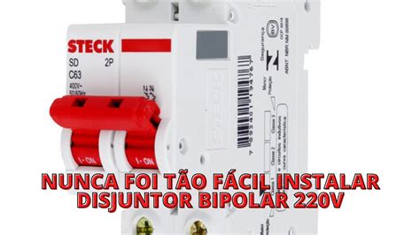 COMO INSTALAR DISJUNTOR BIPOLAR 220V1 YouTube