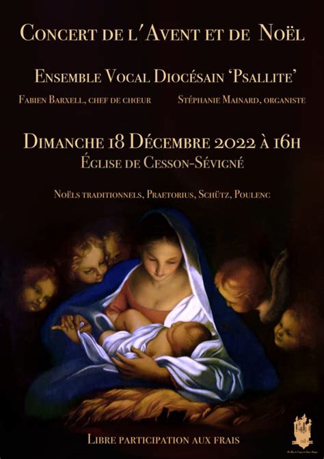 Concerts de lAvent Noël et Épiphanie 2022 23 par Psallite rennes