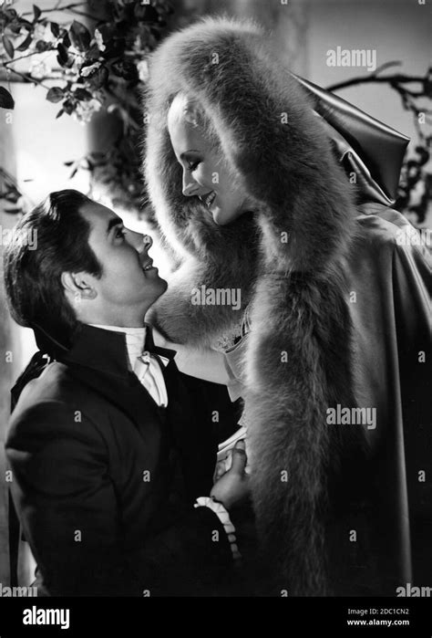 Tyrone Power And Norma Shearer Portrait By Laszlo Willinger For Marie