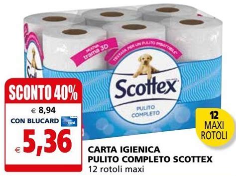 Carta Igienicxa Pulito Completo Scottex Rotoli Maxi Offerta Di Il