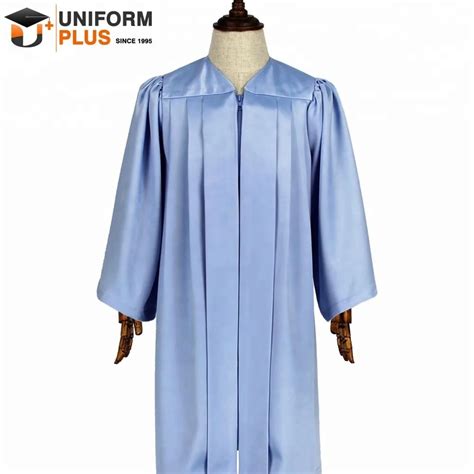 Premium Matte Fabric Royal Blue Children Graduation Gowns And Caps