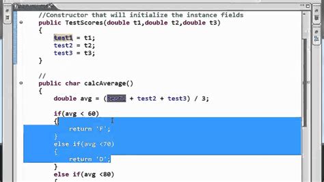 Java Tutorial Object Methods With If Else If Decision Statements