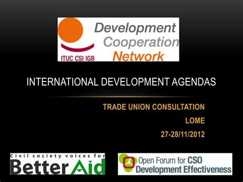 Ppt International Development Agendas Powerpoint Presentation Free