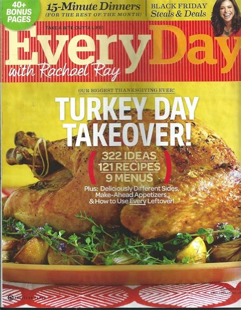 Everyday With Rachael Ray November 2011 Turkey Day Takeover 322 Ideas