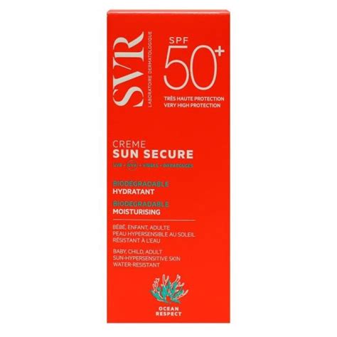 SVR Sun Secure Crème SPF50 50ml Protection Solaire et Hydratation