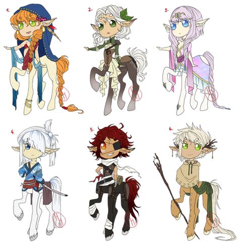 Closed Centaurs Batch 1 Fixed Price By Hoothoo On Deviantart