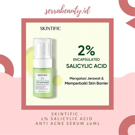 Jual Skintific 2 Salicylic Acid Anti Acne Serum 20ml Shopee Indonesia