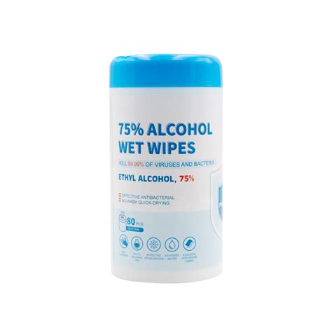 75 Alcohol Sanitizing Wipes 80 Count Canister Meidike Gene