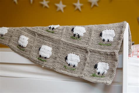 Ravelry Counting Sheep Baby Blanket Pattern By Millie Masterton