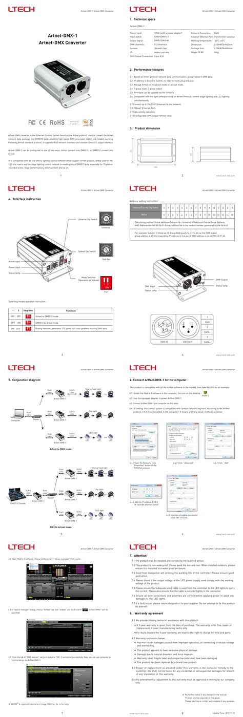 Ltech Artnet Dmx Artnet Dmx Controller Artnet To Dmx Ch Buy Ltech