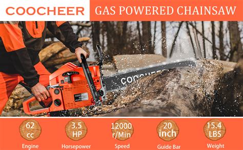 Amazon Coocheer Cc Gas Chainsaw Inch Power Chain Saw R