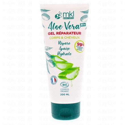 MKL Gel réparateur corps à l aloe vera Bio tube 200ml Parapharmacie