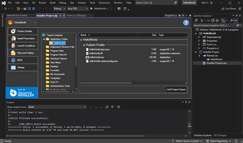 Create An Installer From Visual Studio