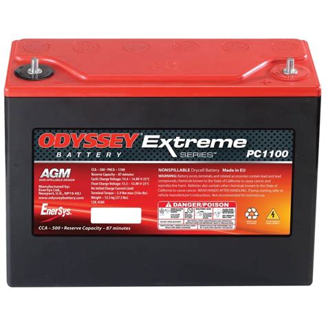 Batteries Enersys Odyssey Pc1100