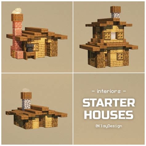 Klaydesign • Minecraft Builder On Instagram Easy Starter Houses