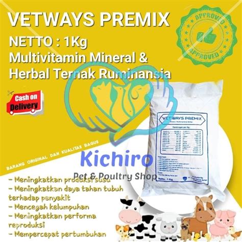 Jual Vetways Premix Isi Kg Vet Ways Multivitamin Mineral Herbal