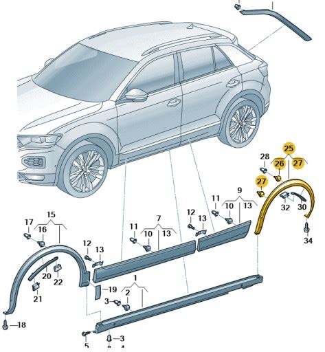 Nak Adka Kraw Dzi Nadkola Prawy Ty Vw T Roc Oe Ga E B Za