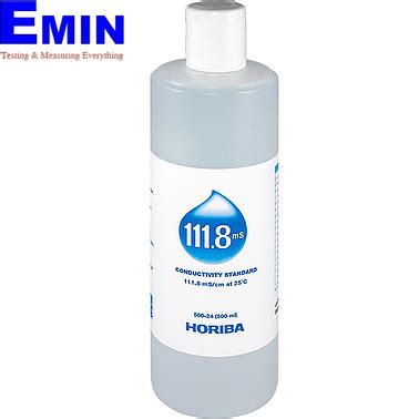 HORIBA 500 24 Conductivity Standard Solution 111 8 MS Cm 500ml Bottle