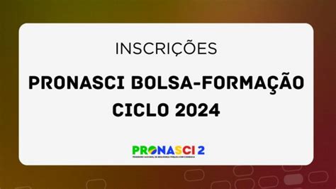 Senasp Oferece Cursos Do Projeto Bolsa Forma O Ciclo