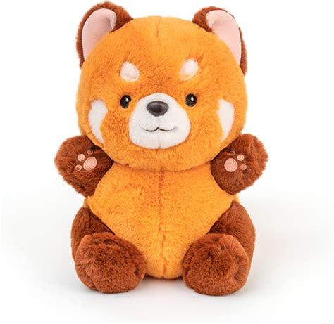 Adorlynetty Big Red Panda Stuffed Animal Panda Plushie Red