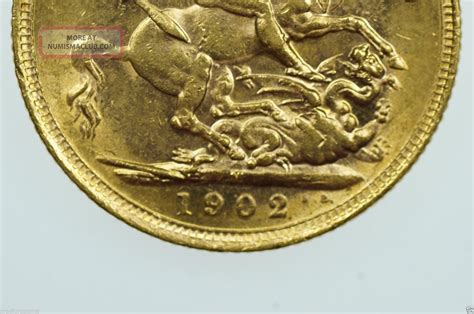 M Gold Full Sovereign Edward Vii In Very Fine Plus