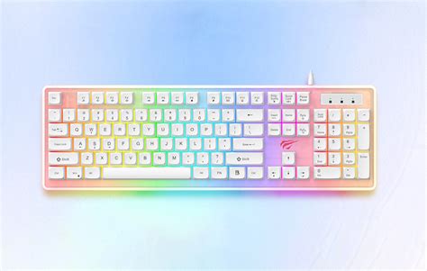 Havit Kb L Mechanical Gaming Keyboard Rgb White More Computer