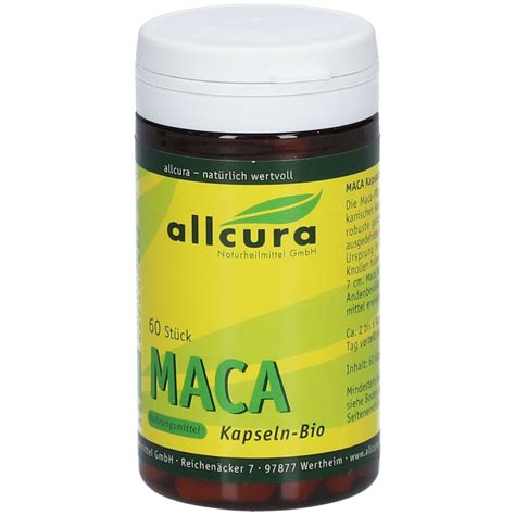 Allcura Maca Kapseln 60 St Shop Apotheke