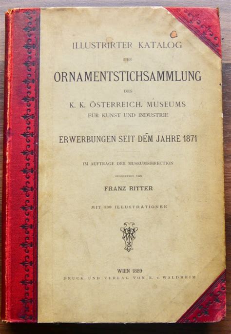 Llustrirter Katalog Der Ornamentstichsammlung Des K K Sterreich