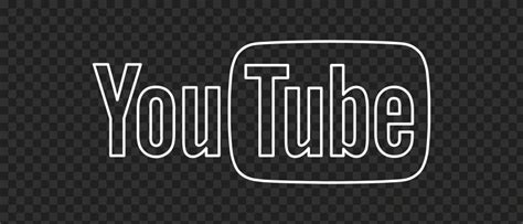 Hd White Outline Youtube Yt Logo Png Citypng