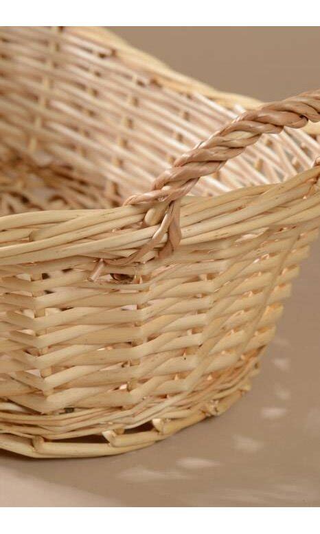 165 X 10 X 35 Oval White Willow Basket Natural