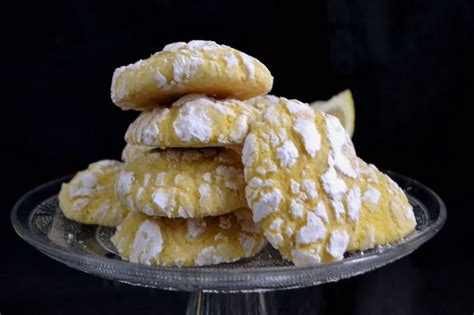 Galletas craqueladas de limón