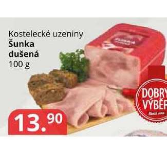 ARCHIV Kostelecké uzeniny Šunka dušená 100 g v akci platné do 31 1