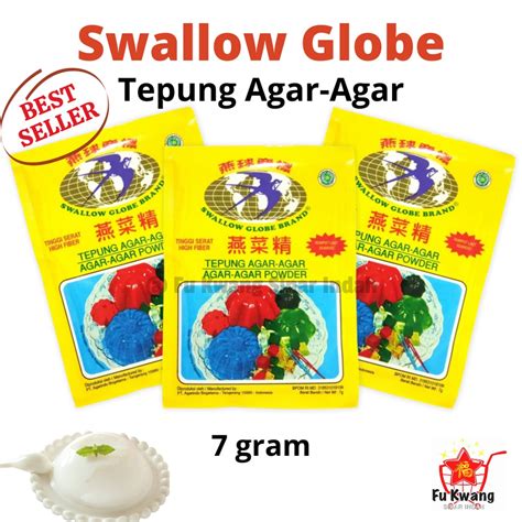 Jual Agar Swallow Globe Plain Tepung Agar Agar Powder Rumput Laut 7