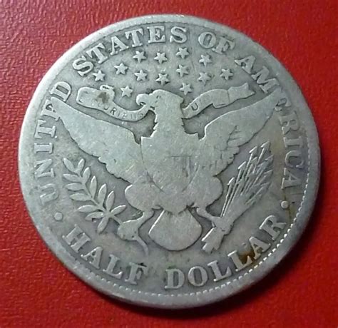 Estados Unidos Usa Moneda Dollar Barber Plata F