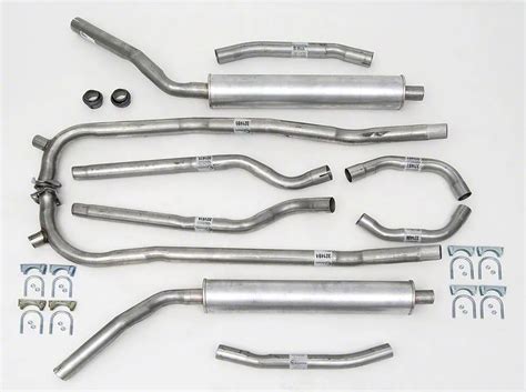 Ecklers 1959 1960 Corvette Exhaust System Aluminized With 2 X 4 Barrel