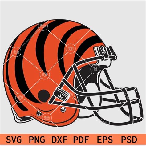 Cincinnati Bengals Helmet Svg Bengals Football Svg American Football