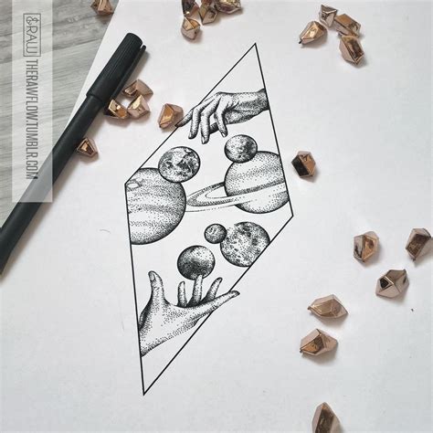 Space Galaxy Astronomy Dotwork Tattoo Design Dise Os De Tatuajes