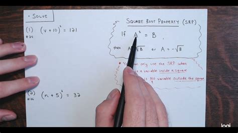 Solve Quadratic Equations Of The Form A X H K Using The Square