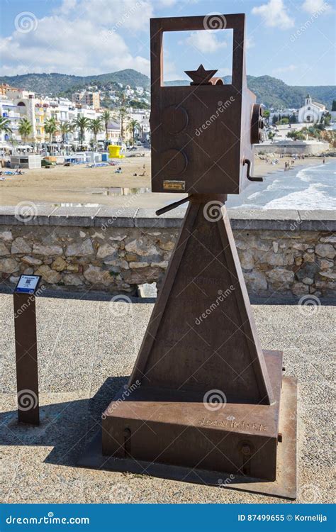 Postal De Sitges Sculpture By Joan Iriarte Sitges Catalonia Spain