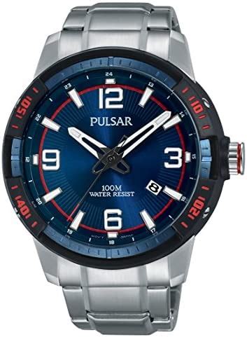 Pulsar Herren Analog Quarz Uhr Mit Edelstahl Armband Ps X Amazon