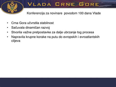 Ppt Konferencija Za Novinare Povodom Dana Vlade Powerpoint